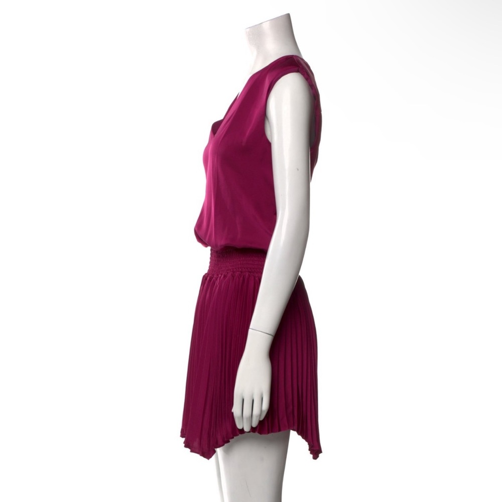 RAMY BROOK Rori Smocked Mini Dress In Plumberry - Picture 3 of 9